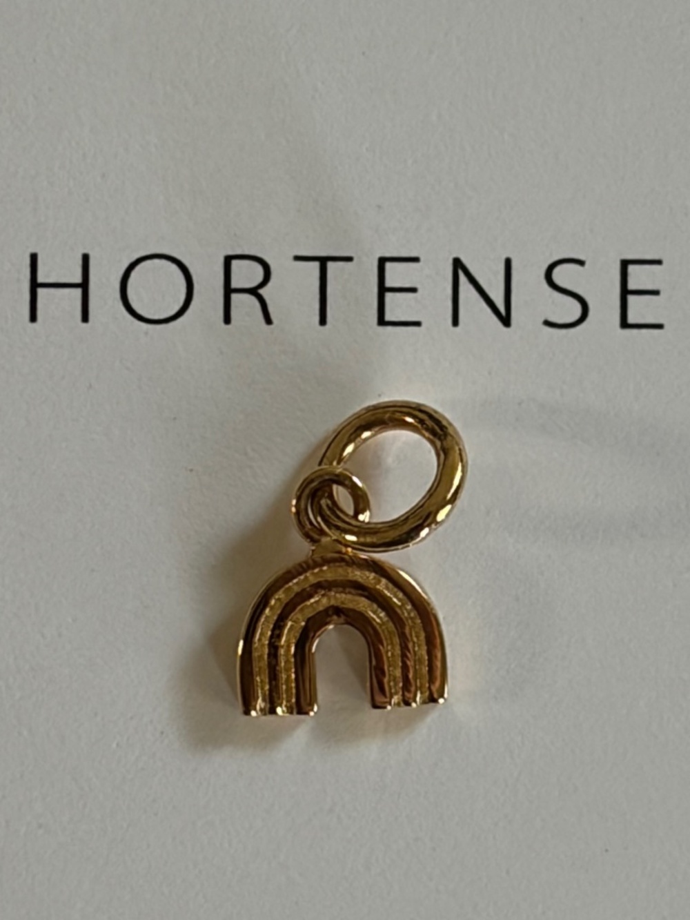 Hortense Jewelry 14KT Gold Small Rainbow Charm